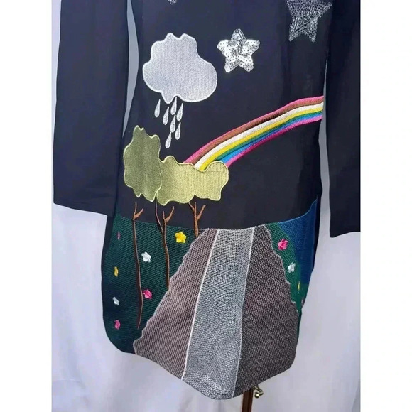 Rainbow Collar Mini Dress - Picture 11 of 12